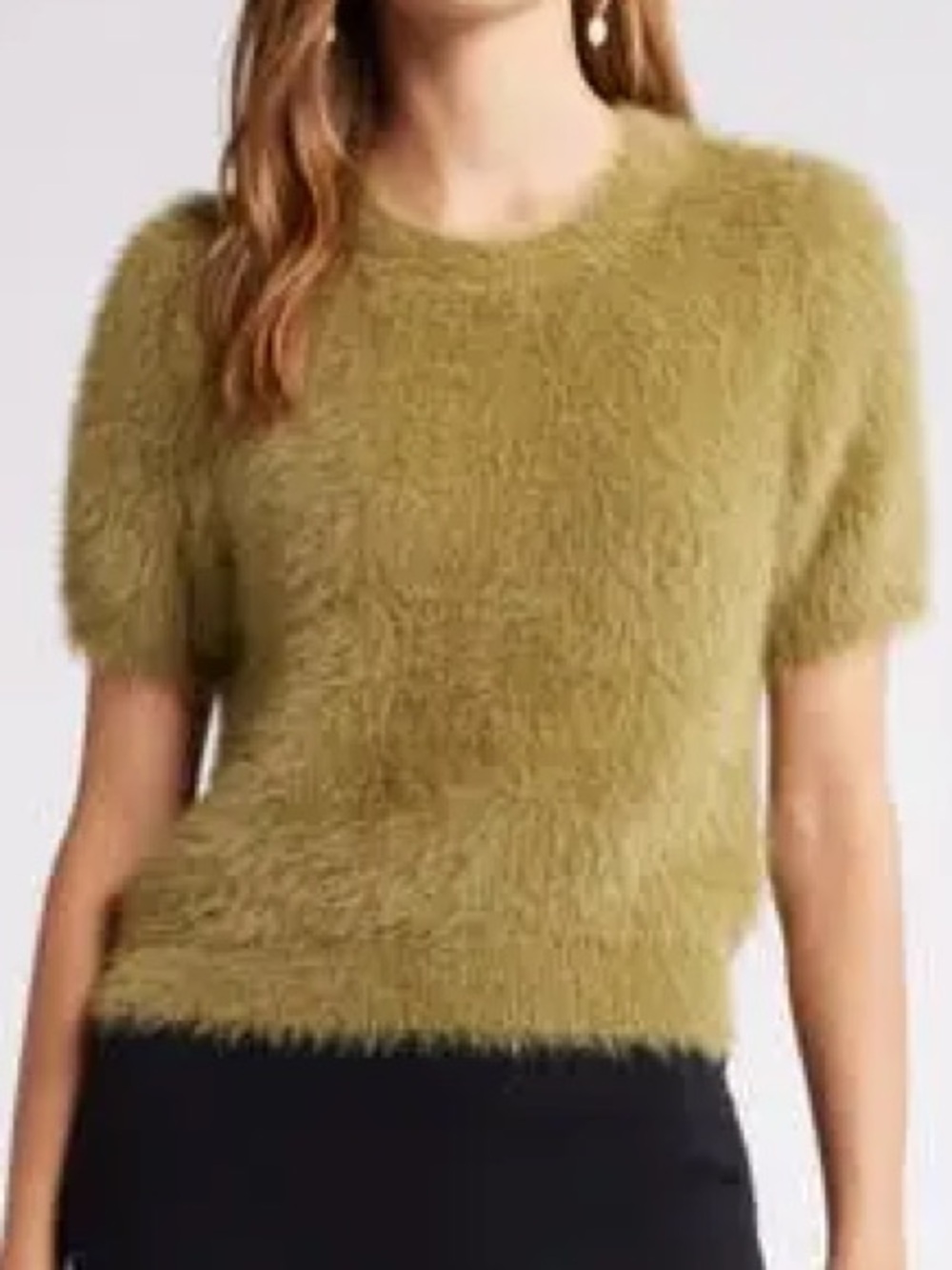 NWT Open Edit Fuzzy Sweater